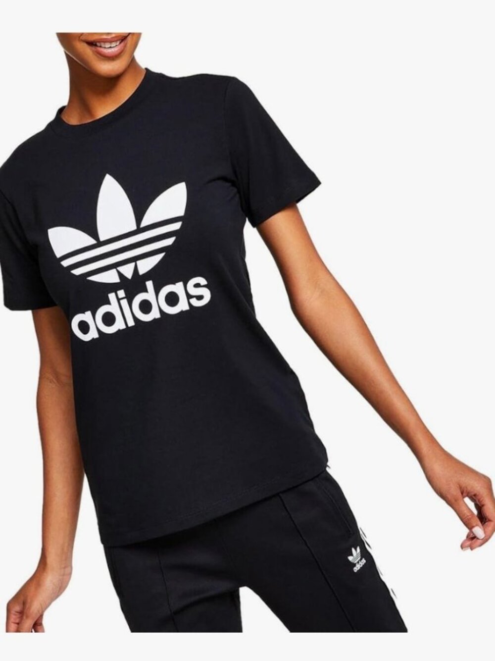 Black Adidas Old School Logo Tee